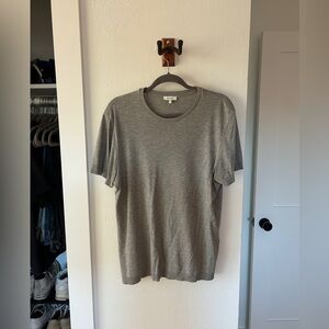 REISS Ribbed Gray T-Shirt - Size Large